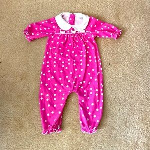 Florence Eiseman Pink Polka Dot Baby Girl Bubble